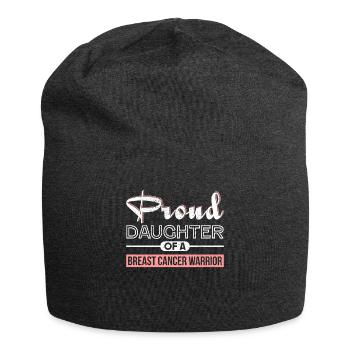 Lutte contre le cancer cadeau du cancer du sein - Bonnet en jersey - charbon - Devant