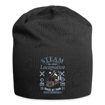 Steam locomotive train driver - Jersey Beanie - black - Front
