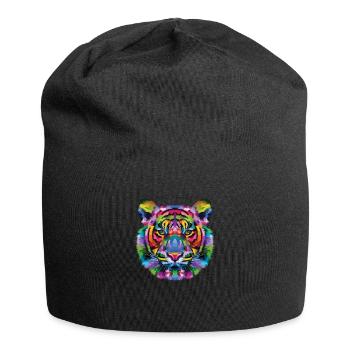 Tiger animal - Jersey Beanie - black - Front