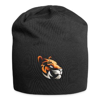 Tiger animals kids - Jersey Beanie - black - Front