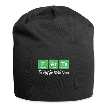 Farts The Not So Noble Gases Funny Chemistry - Jersey Beanie - black - Front