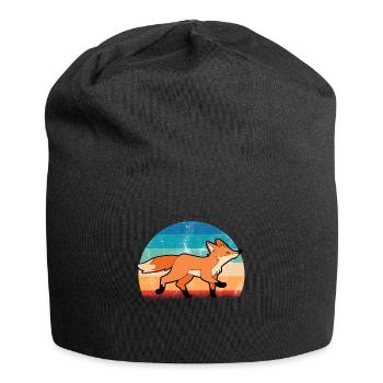Fuchs - Jersey-Beanie - Schwarz - Vorne