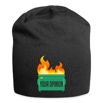 Votre opinion Dumpster Fire - Bonnet en jersey - noir - Devant
