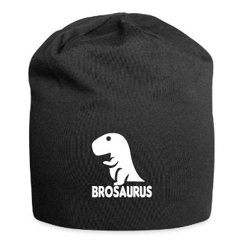 Brother brosaurus dino brothers gift - Jersey Beanie - black - Front