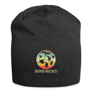 Bird Nerd Vogel Vogelbeobachter Ornithologe - Jersey-Beanie - Anthrazit - Vorne