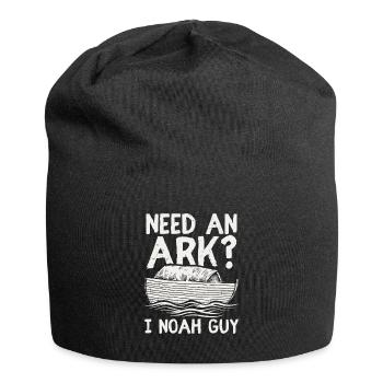 Need an Ark? I Noah Guy Funny Christian Gift Retro - Jersey-Beanie - Schwarz - Vorne