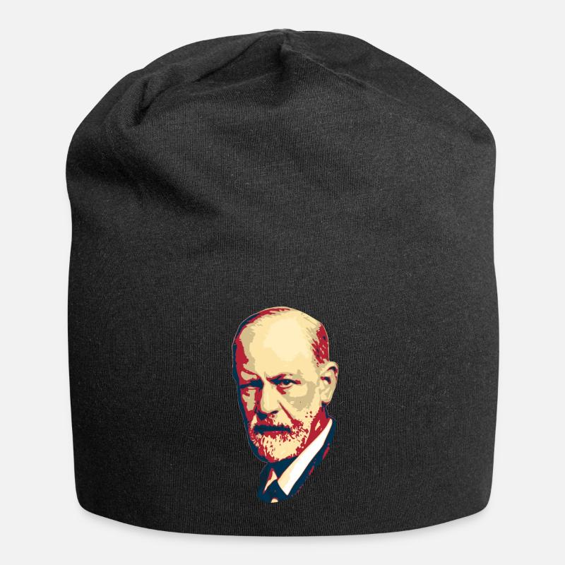 Sigmund Freud - Jersey-Beanie - Schwarz