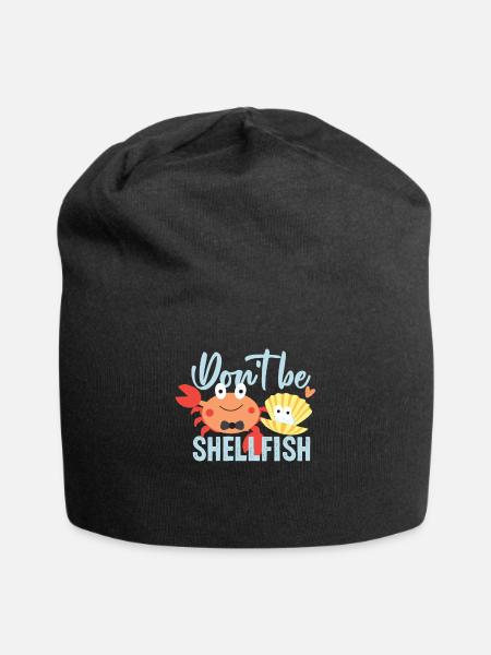 Seafood shellfish gift idea - Jersey Beanie - black