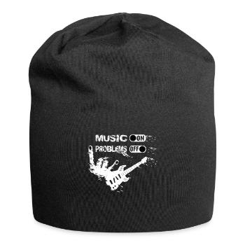Gitarre Shirt Bass-Gitarristen Instrument Musiker - Jersey-Beanie - Schwarz - Vorne
