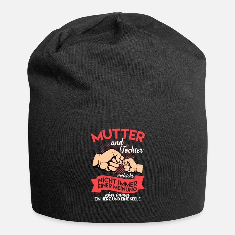 Mama Tochter - Jersey-Beanie - Schwarz