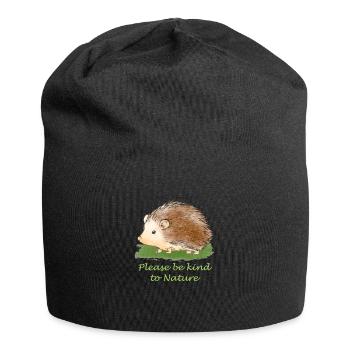 Conservation hedgehog - Jersey Beanie - black - Front