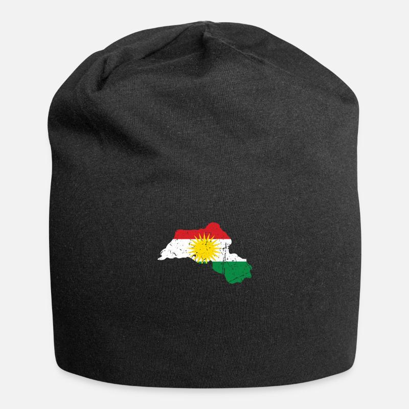 Son Biji Kurdistan - Don kurde avec le Kurdistan - Bonnet en jersey - noir