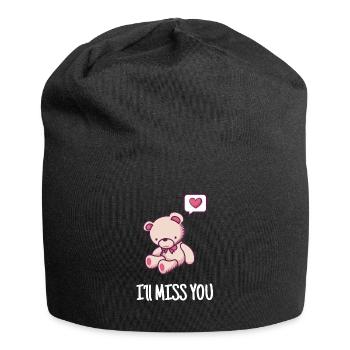 Tu me manqueras cadeau de départ - Bonnet en jersey - noir - Devant