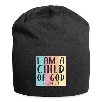 Chrétien chrétien bible dieu cadeau croyant - Bonnet en jersey - noir - Devant