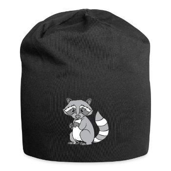 racoon - Jersey Beanie - black - Front