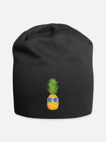 Ananas - Bonnet en jersey - noir