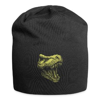 Dinosaur gift idea dino lover - Jersey Beanie - black - Front