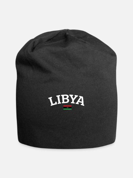 Libye - Bonnet en jersey - noir