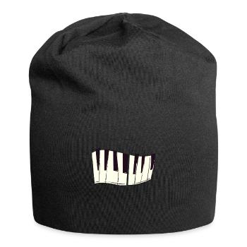 Piano piano keys keyboard pianist musician - Jersey Beanie - black - Front