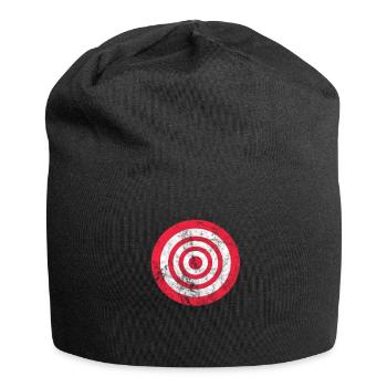 Dart Bullseye Darts Dartboard Dartboard Gift - Jersey Beanie - black - Front