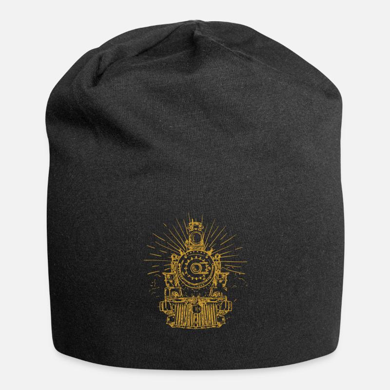 Zug - Jersey-Beanie - Schwarz