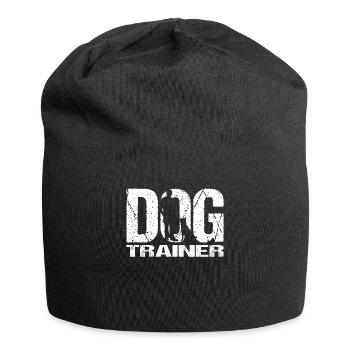 Dog trainer dog trainer gift dog school - Jersey Beanie - black - Front