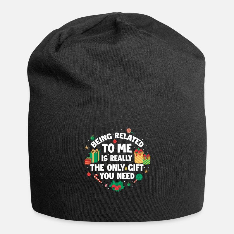 Noël drôle cadeau de Noël - Bonnet en jersey - noir