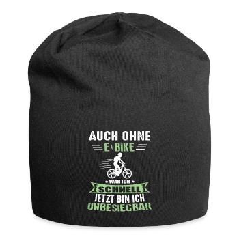 E-Biker Schnell Unbesiegbar Mountainbike Ebike MTB - Jersey-Beanie - Schwarz - Vorne