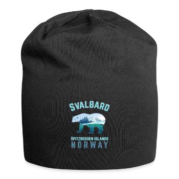 Svalbard Spitsbergen Islands Norway with fjords - Jersey Beanie - black - Front
