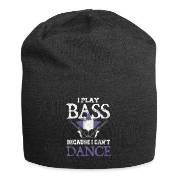 Bass joueur Bass Player Bassist Bassist - Bonnet en jersey - charbon - Devant