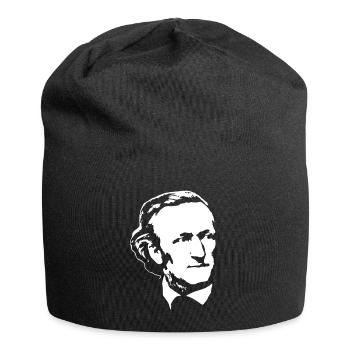 Richard Wagner weiß auf schwarz - Bonnet en jersey - noir - Devant