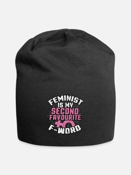 Feminismus - Jersey-Beanie - Schwarz
