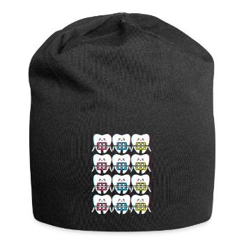 Braces dentist female dentist - Jersey Beanie - black - Front