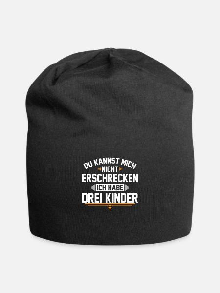 Sohn Tochter Mutter Mama Papa Idee Geschenk Spruch - Jersey-Beanie - Schwarz