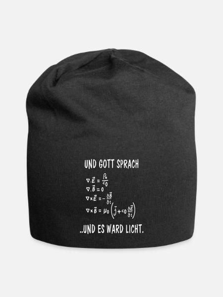 Physik Maxwell Licht Physiker Mathematiker Differe - Jersey-Beanie - Schwarz