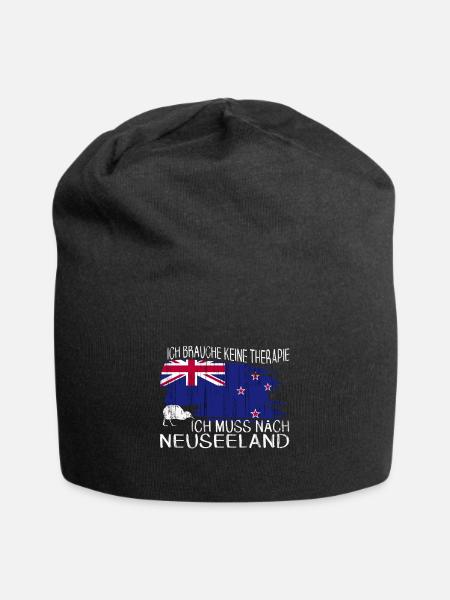 Neuseeland Newzealand Vogel Kiwi Backpacker - Jersey-Beanie - Schwarz