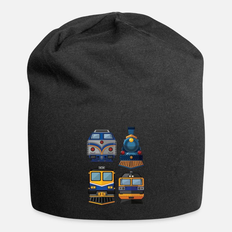 Zug Züge Modeleisenbahn Eisenbahn Geschenk - Jersey-Beanie - Schwarz