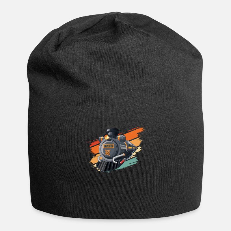 Zug Züge Modeleisenbahn Eisenbahn Geschenk - Jersey-Beanie - Schwarz