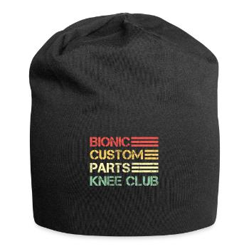 Knee Knee Surgery Knee Prosthesis Vintage - Jersey Beanie - black - Front