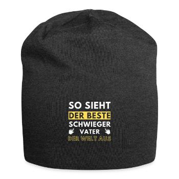 Schwiegervater witziger Spruch - Jersey-Beanie - Anthrazit - Vorne