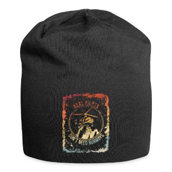 Helicopter Helicopter Pilot - Jersey Beanie - black - Front