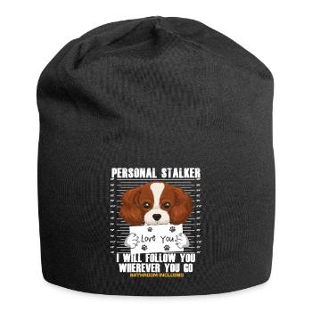 Funny Cavalier King Charles Spaniel Gift - Jersey Beanie - black - Front