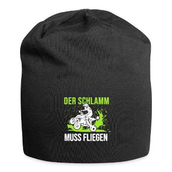 Quad Design für einen Quad-Fahrer - Jersey-Beanie - Schwarz - Vorne