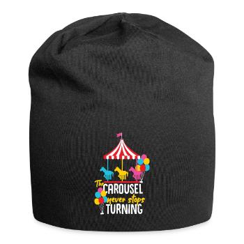 Carousel fair gift idea - Jersey Beanie - black - Front