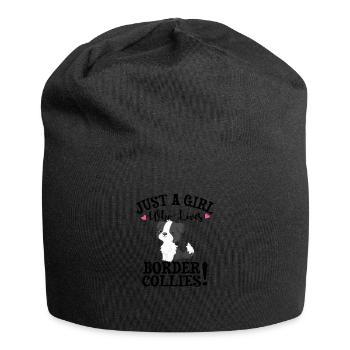 Border Collie - Jersey Beanie - black - Front