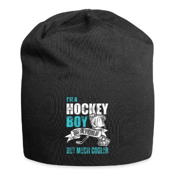 Hockey Junge - Jersey-Beanie - Schwarz - Vorne