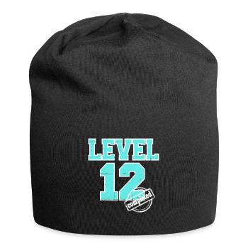 Level 12 completed 12th Birthday Born 2013 - Jersey Beanie - black - Front