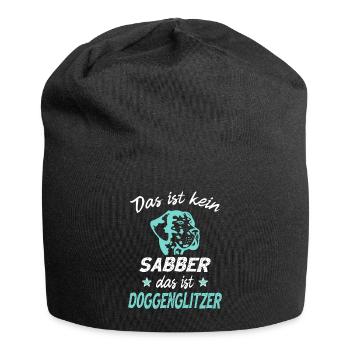 Deutsche Dogge Sprüche - Jersey-Beanie - Schwarz - Vorne