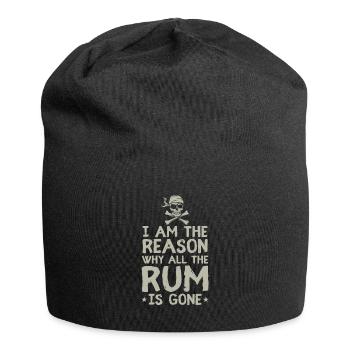 I Am Reason Why All The Rum Is Gone Gift Pirate - Jersey Beanie - black - Front