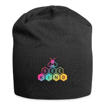 Soyez enfant, convivialité, diversité, humanité - Bonnet en jersey - noir - Devant